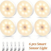 6PCS Warm White LED