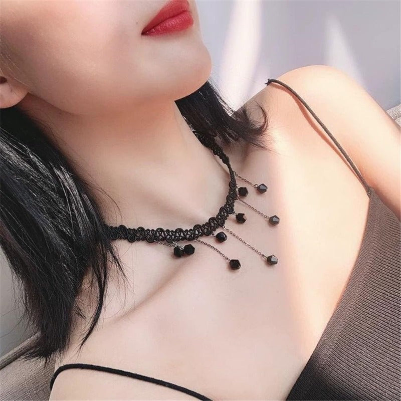 20pcs Velvet Gothic Choker Necklace Set for Women – Y2K Black Lace Tattoo Style with Heart, Moon, Cross & Pendant Designs, Trendy Collar Clavicle Chain Jewelry Gift for Party, Festival & Daily Wear