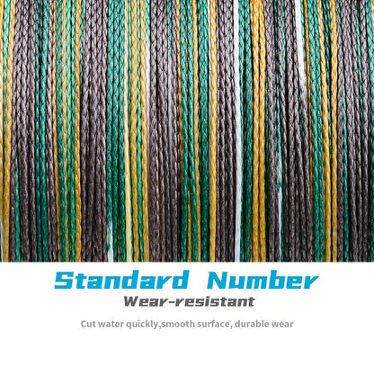 Braided Fishing Line 500M 547 Yards 4 Strand Superline Abrasion Resistant Zero Stretch 6LB-80LB Test Super Strong Multicolor Fishing Line for Saltwater Freshwater