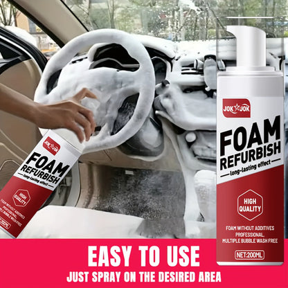 Car Interior Care Spray 6.76oz Multi-Purpose Cleaner for Car Seats Dashboard Steering Wheel PU Leather Fabric Gentle Neutral Formula All-Season Auto Interior Renovation Surface Protector Home & Vehicle