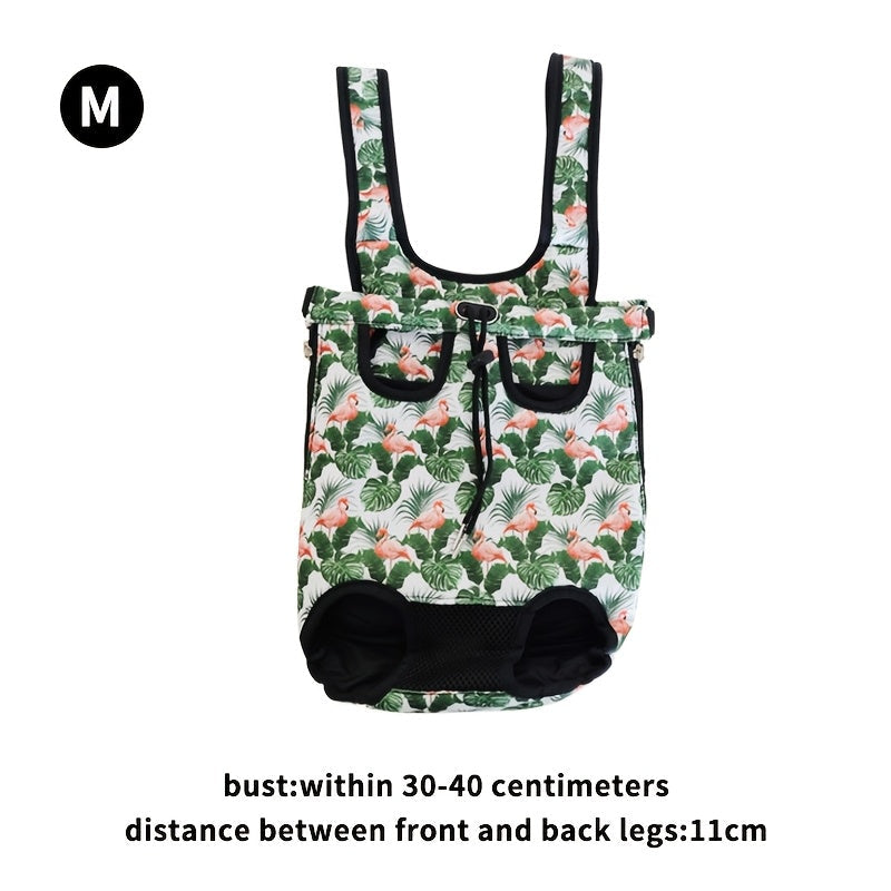 Hands-Free Pet Backpack Carrier for Cats & Small Dogs – Breathable Mesh Harness with Adjustable Shoulder Straps, Outdoor Travel Bag for Hiking, Cycling & Park Walks, Perfect Halloween & Christmas Gift