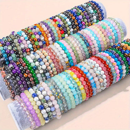 60-Piece Boho Handwoven Glass Bead Bracelet Set - Colorful Friendship Bracelets for Women Girls Best Friend Gift Game Day Fan Gear Daily Wear Stackable Layering Jewelry