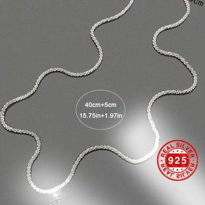 925 Sterling Silver Mini Cross Necklace – Dainty Elegant Cross Pendant Necklace for Women, Hypoallergenic Light Luxury Jewelry, Perfect Gift for Christmas, Baptism, Confirmation & Everyday Faith Wear
