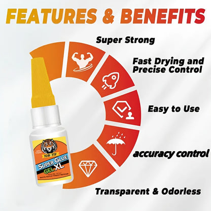 4-Pack Super Fast-Drying Super Glue 20G 10-Second Quick Bond Multi-Purpose Adhesive for Plastic Metal Wood Ceramic Glass – Heavy-Duty Repair & Welding