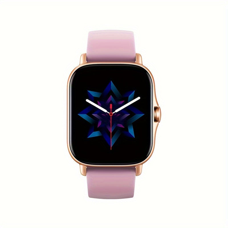 Smart Watch with Call & SMS for Android iPhone – Fitness Tracker with Heart Rate Monitor, Pedometer, Calorie Counter, Multi-Sport Modes, Customizable Watch Faces, Unisex Design, Black Pink Gold
