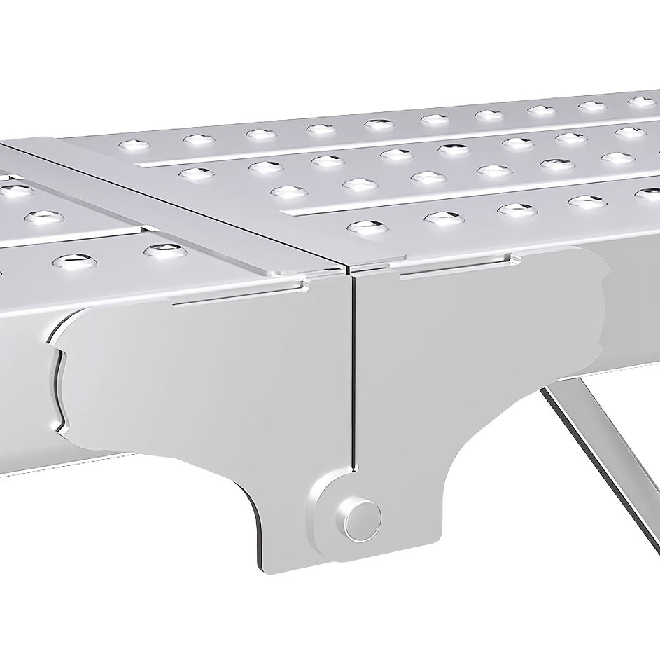 Scaffolding Work Platform 800Lb Heavy Duty Adjustable Height 31.5–49" – Folding Portable Step Ladder with Anti-Slip Feet & Safety Lock for Painting, Drywall, RV Cleaning, Car Washing & Home Decorating