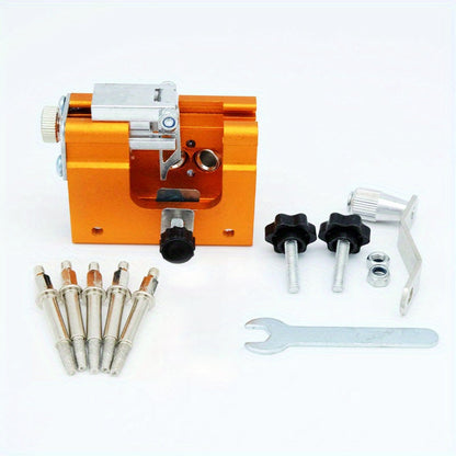 Chainsaw Sharpener Jig Kit – Portable Hand-Cranked Chain Saw Sharpening Tool with Carbide Burrs, 1/3/5/10Pcs, Easy DIY Sharpening for All Chainsaw Chains
