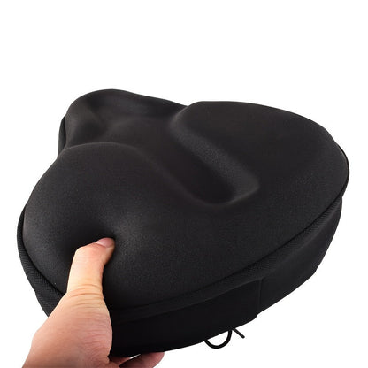 Waterproof Silicone Bike Seat Cover Universal Fit 10.6"x11.8" Extra Wide Cushioned Protection for Mountain Bike, Road Bike, Electric Bike & Motorcycle Saddle
