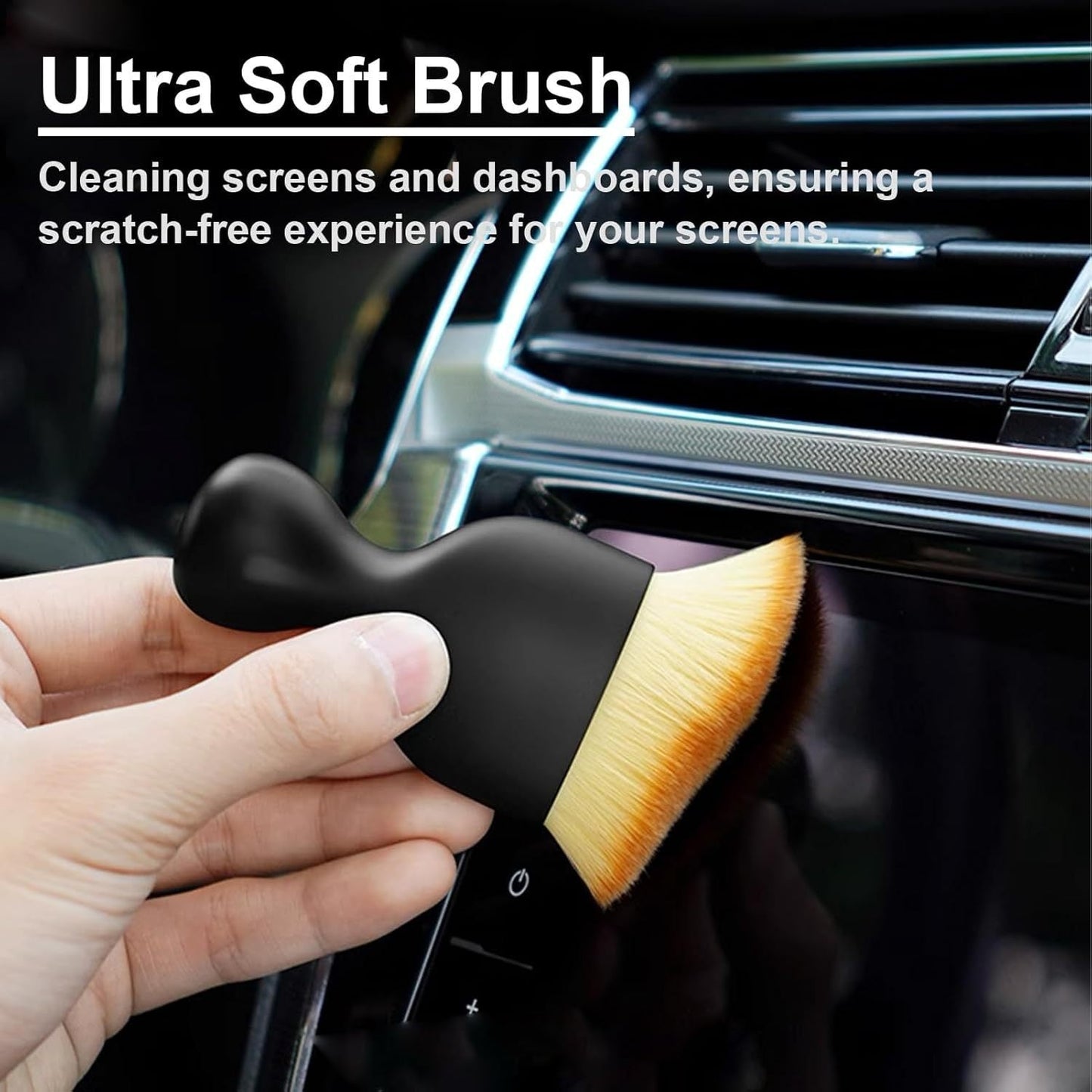 26PCS Car Detailing Brush Set Complete Car Cleaning Kit with Drill Brushes Wash Mitt Tire Brush Window Squeegee Cleaning Gel Spray Bottle for Interior Exterior Wheels Windshield Professional Auto Care