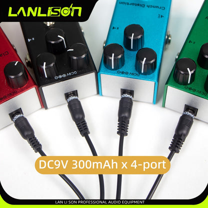 8-Port Isolated Guitar Pedal Power Supply with USB Charging – Noise-Free DC 9V 12V 18V Outputs for Effects Pedals & Accessories, Compatible with Most Guitar Pedalboards