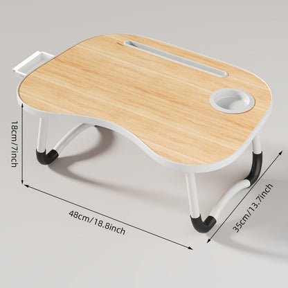 Foldable Laptop Bed Tray Table Portable Lap Desk Stand for Eating Reading Writing on Bed Sofa Floor – Sturdy & Lightweight