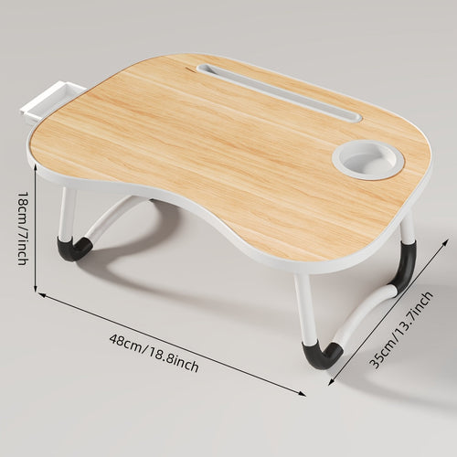 Foldable Laptop Bed Tray Table Portable Lap Desk Stand for Eating Reading Writing on Bed Sofa Floor – Sturdy & Lightweight