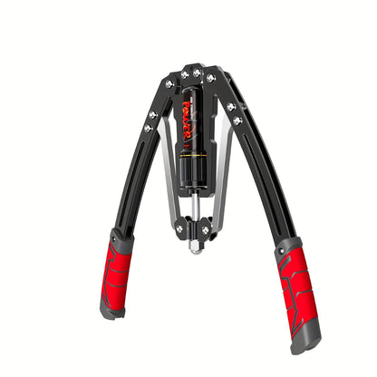 Hydraulic Arm Trainer – 22-440 lbs Adjustable Resistance, 20 Levels, Carbon Steel Foldable Home Gym Equipment for Chest Shoulder Back Multi-Muscle Workout, Non-Slip Handle