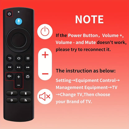 Alexa Voice Remote Replacement for Fire TV Stick 4K Max Lite Cube 3rd Gen – Built-In Voice Search, Wireless, Compatible with Echo Show 15, Fire TV Stick 2nd 3rd Generation, Easy Button Access