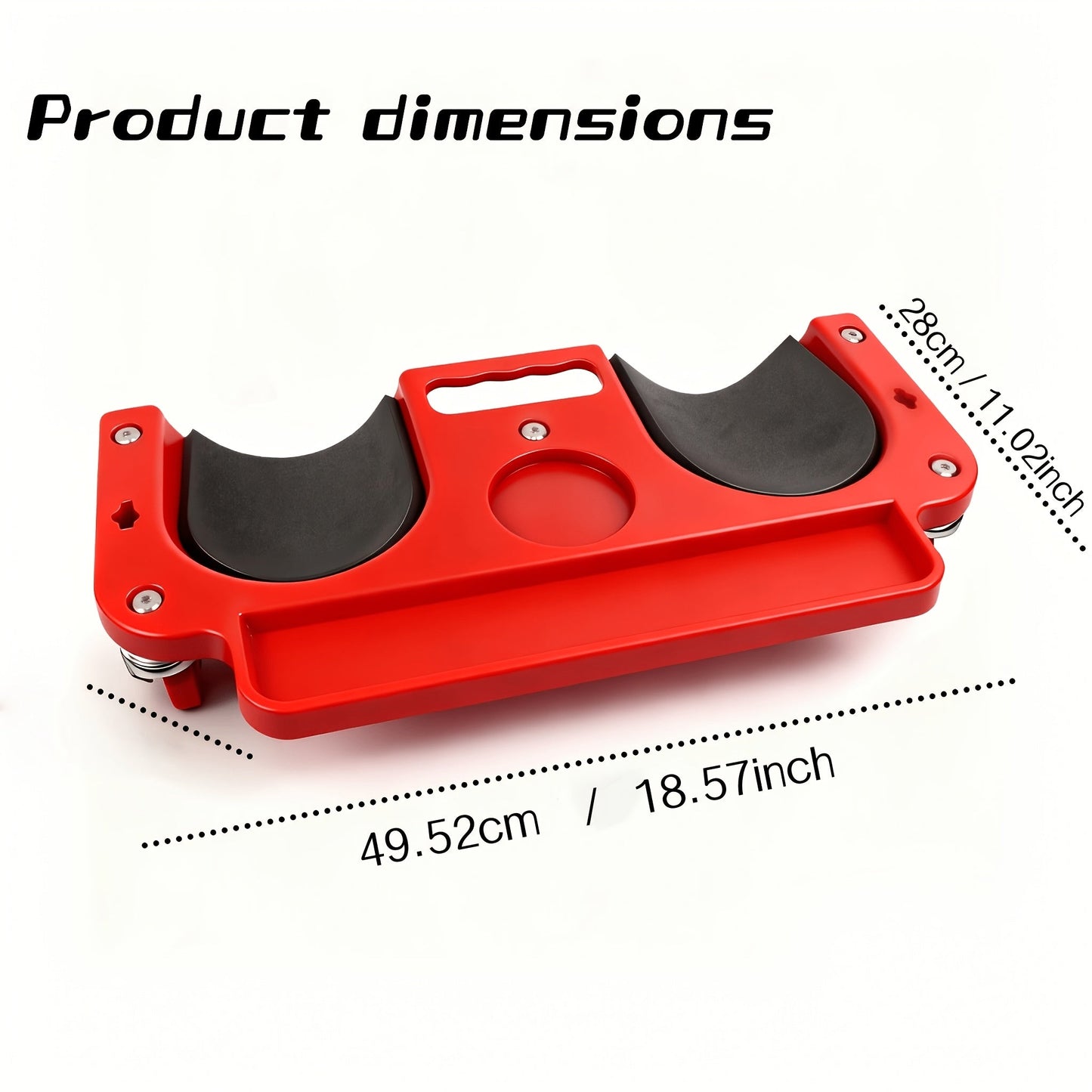 Rolling Knee Creeper Pad with Built-In Tool Tray – ABS High-Impact Frame, Cushioned Kneeling Pad for Mechanics, Carpenters, Flooring & Car Repairs – Multi-Color Automotive Repair Aid & Workshop Gift