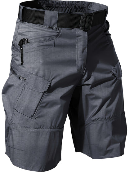 Men's Cargo Shorts – Breathable Quick-Dry Tactical Work Shorts with Multi-Pocket Design for Hiking, Outdoor, Fishing & Everyday Wear, Black Khaki Grey Fern Green, Sizes S-XXXL