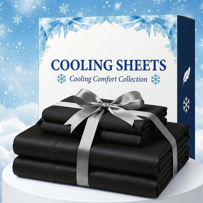 Bamboo Fiber Bed Sheet Set Extra Deep Pocket Cooling Breathable – Soft Wrinkle-Resistant Luxury Hotel Quality Sheets 11 Colors Twin Full Queen King Dark Gray White Navy Blue Lavender
