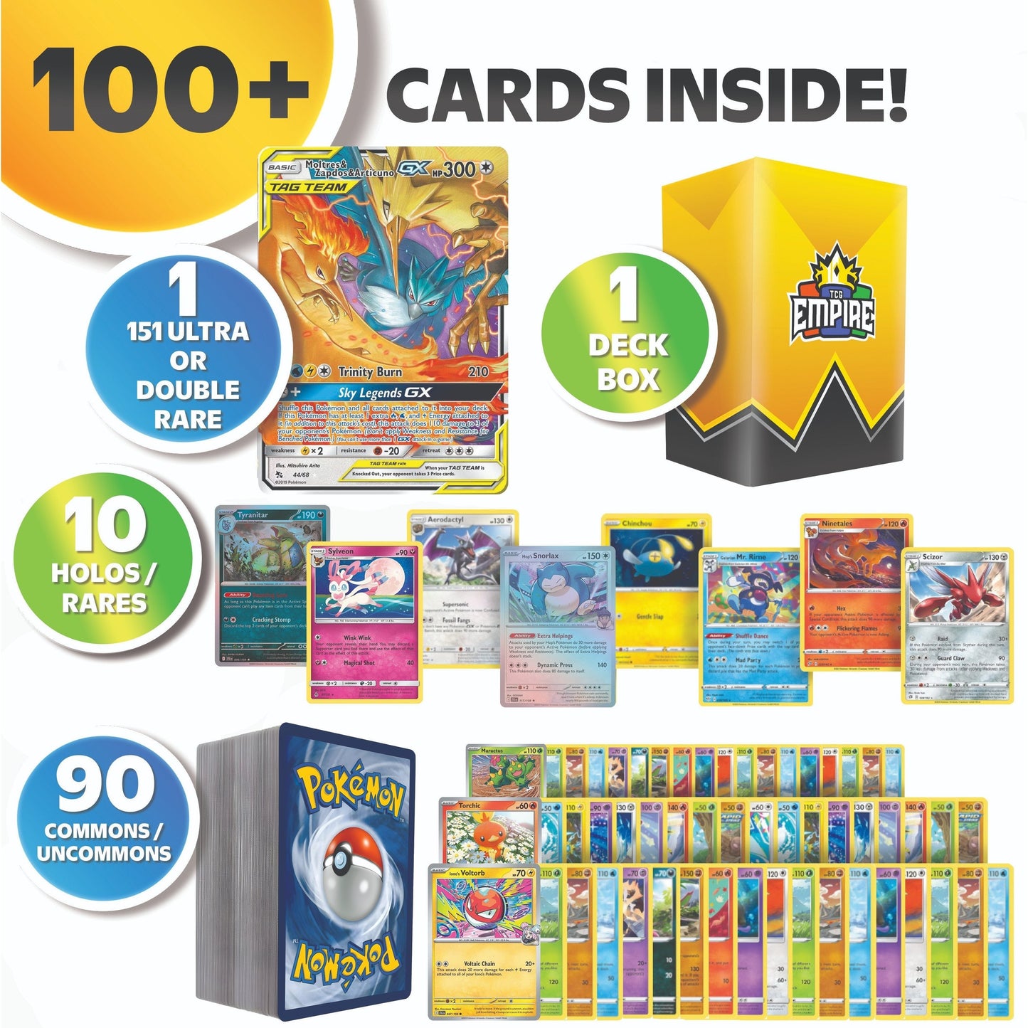 Pokemon 151 Classics Bundle 100+ Authentic TCG Cards – 1 Guaranteed Ultra or Double Rare from Original 151 | Charizard Pikachu Mewtwo | Holos & Rares Included | Gift for Kids & Collectors