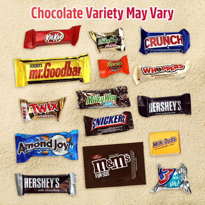 Bulk Chocolate Candy Variety Pack 2 Pounds – Assorted Mixed Chocolate Assortment Bag, Individually Wrapped, Perfect for Parties, Gifting, Office & Holiday Sharing