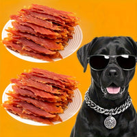 100g of duck meat strips + 100g of chicken freeze-dried granules