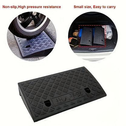 2-Pack Heavy Duty Plastic Loading Ramps – Anti-Slip & Weather-Resistant Portable Ramps for Cars, Trucks, Bicycles, Wheelchairs & Medical Equipment, Multiple Heights Available