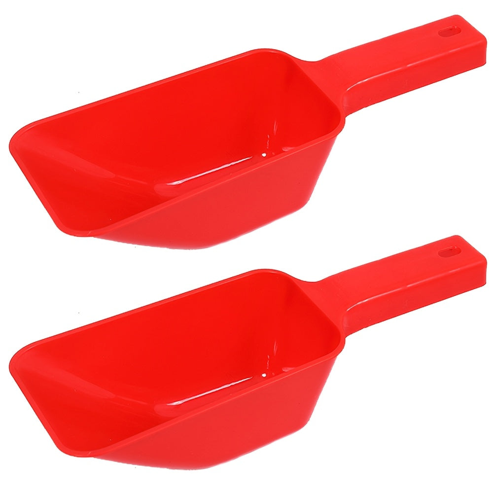 Pet Food Measuring Spoon with Volume Lines – Dishwasher Safe Plastic Portion Control Scoop for Dog & Cat Food, Portable Accurate Feeding Tool, 1pc or 2pcs, Black Grey Blue Red