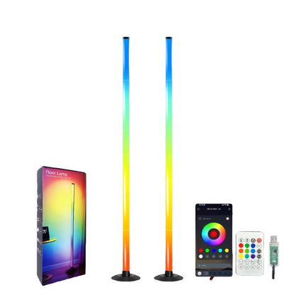 Smart RGBICB LED Floor Lamp with App and Remote Control Mood Atmosphere Lighting Color Changing Corner Lamp for Living Room Bedroom Gaming Office Home Decor Birthday Christmas Gift