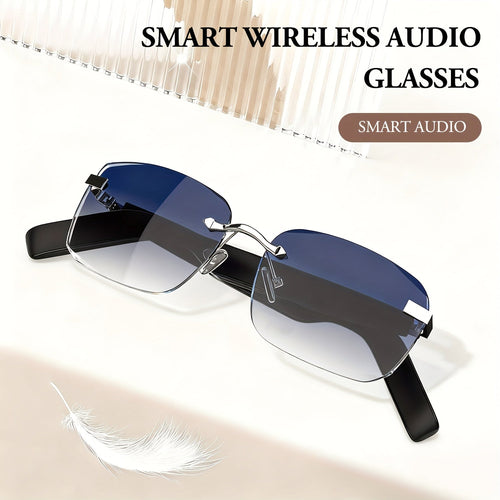 Bluetooth Smart Glasses with Touch Controls & Open Ear Audio – Integrated Microphone, Hands-Free Calls & Music, Polarized Lens, Ideal for Outdoor Sports, Driving & Everyday Wear