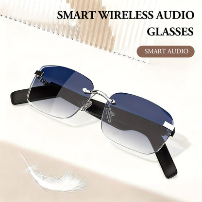 Bluetooth Smart Glasses with Touch Controls & Open Ear Audio – Integrated Microphone, Hands-Free Calls & Music, Polarized Lens, Ideal for Outdoor Sports, Driving & Everyday Wear