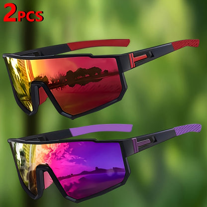 Square Frame Fashion Glasses 4 Pack for Men Women - Retro Trendy Colorful Eyewear Set UV Protection Lightweight Plastic Frame Glasses for Daily Wear, Parties, Halloween & Christmas Gifts