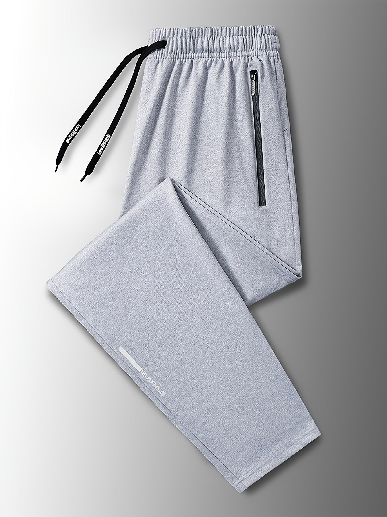 Men's Sweatpants Joggers with Drawstring & Pockets, Regular Fit Cuffed Athletic Track Pants in 95% Polyester for Running Training Spring Fall Daily Wear – Comfortable Sports Trousers for Men