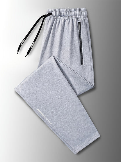 Men's Sweatpants Joggers with Drawstring & Pockets, Regular Fit Cuffed Athletic Track Pants in 95% Polyester for Running Training Spring Fall Daily Wear – Comfortable Sports Trousers for Men