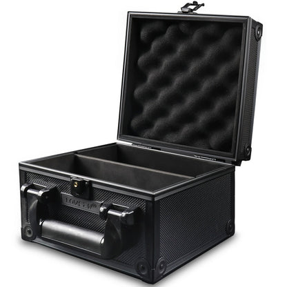 Trading Card Storage Box with Lock Holds 600 Plus 3x4 35PT Rigid Top Loaders Sports Card Organizer Case for Pokemon MTG Yu-Gi-Oh Baseball Football Standard and Mini Size Options