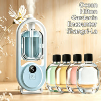 Aroma Diffuser + 5 Bottles of Essential Oils [Hilton + Gardenia + Shangri-La + Ocean + Jasmine]