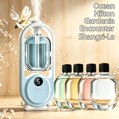 Essential Oil Diffuser Aromatherapy Humidifier with 7 Color LED Light, USB Powered Quiet Mini Aroma Diffuser for Bedroom, Office, Yoga & Home – Timer Setting, Multiple Scents Available