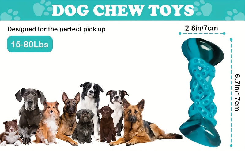 Durable Nylon Dog Chew Toy Anxiety Relief Boredom Buster Indestructible Pet Toy for Small Medium Large Dogs Aggressive Chewers Standard and Large Size Keeps Dogs Busy Stress Relief