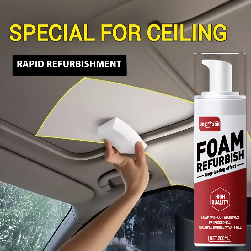 Car Interior Care Spray 6.76oz Multi-Purpose Cleaner for Car Seats Dashboard Steering Wheel PU Leather Fabric Gentle Neutral Formula All-Season Auto Interior Renovation Surface Protector Home & Vehicle