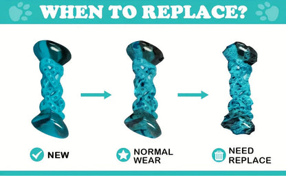Durable Nylon Dog Chew Toy Anxiety Relief Boredom Buster Indestructible Pet Toy for Small Medium Large Dogs Aggressive Chewers Standard and Large Size Keeps Dogs Busy Stress Relief