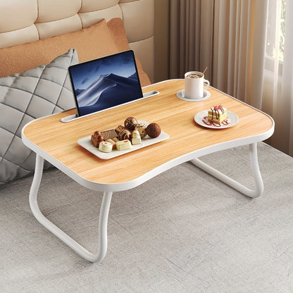 Foldable Laptop Bed Tray Table Portable Lap Desk Stand for Eating Reading Writing on Bed Sofa Floor – Sturdy & Lightweight