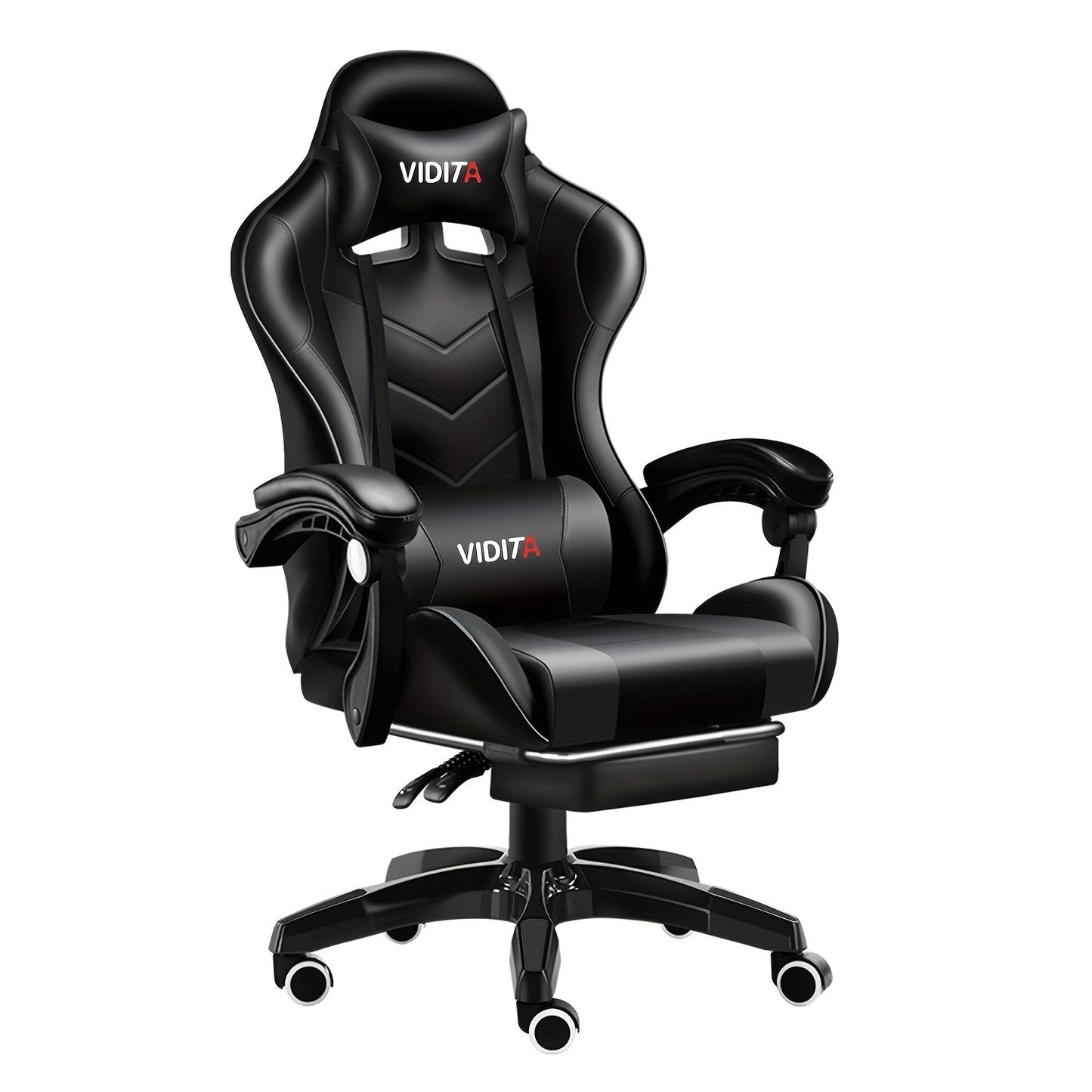 Gaming Chair High Back Ergonomic Racing Chair with Footrest & Lumbar Support – Adjustable Recline Swivel Computer Office Chair, 8 Colors