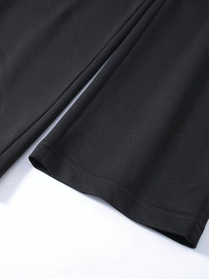 Men's Sweatpants Joggers with Drawstring & Pockets, Regular Fit Cuffed Athletic Track Pants in 95% Polyester for Running Training Spring Fall Daily Wear – Comfortable Sports Trousers for Men