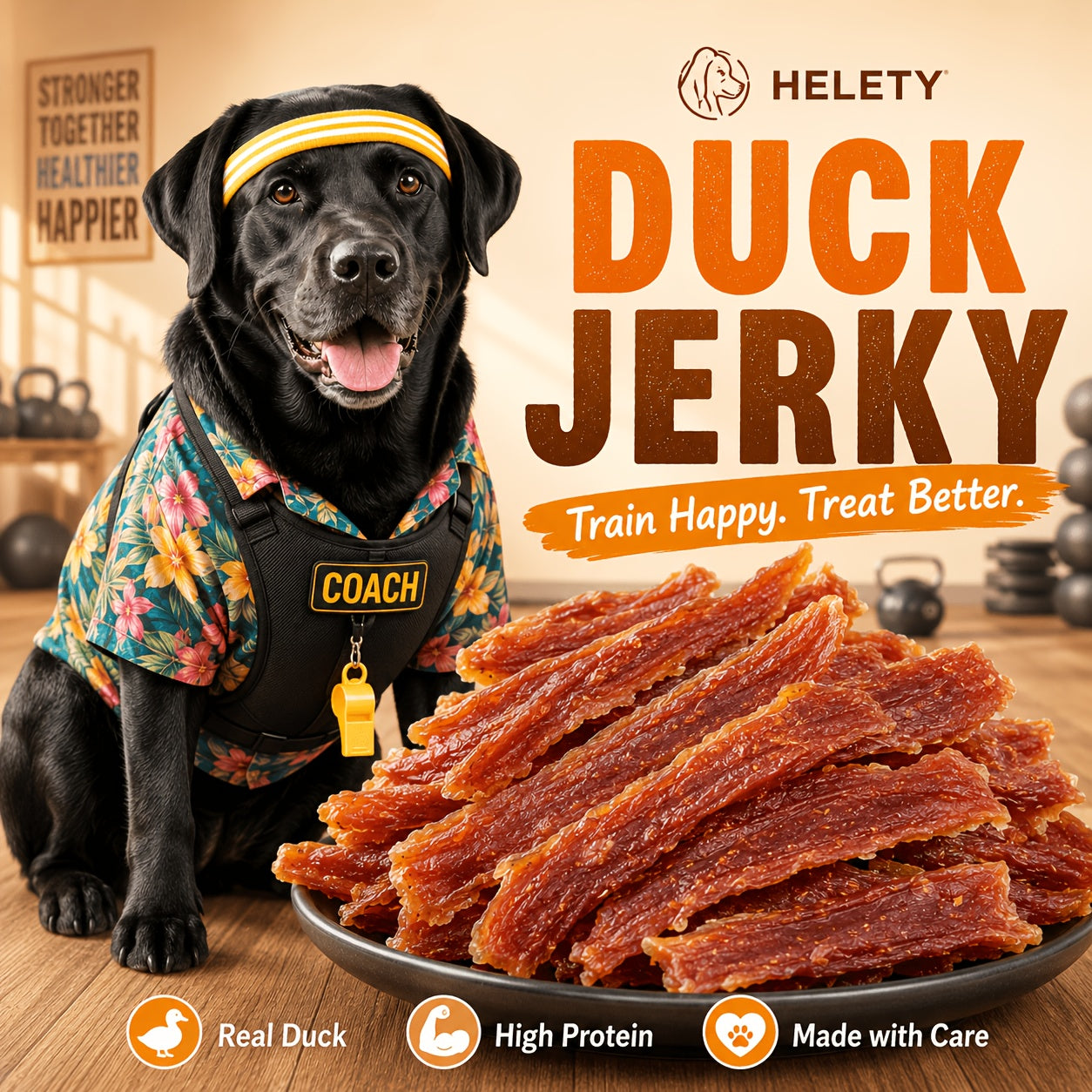 High-Protein Duck Jerky Dog Treats Bundle – Grain & Rawhide Free Daily Chews for Small, Medium & Large Breeds, Premium Quality Natural Dog Snacks