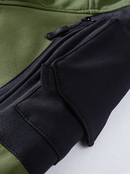 Men's Tactical Jacket Windproof Ripstop Hooded Shell Coat - Scratch-Resistant Outdoor Jacket with Multiple Utility Pockets for Camping, Hiking, Survival & Tactical Training, Sizes S-XXXL