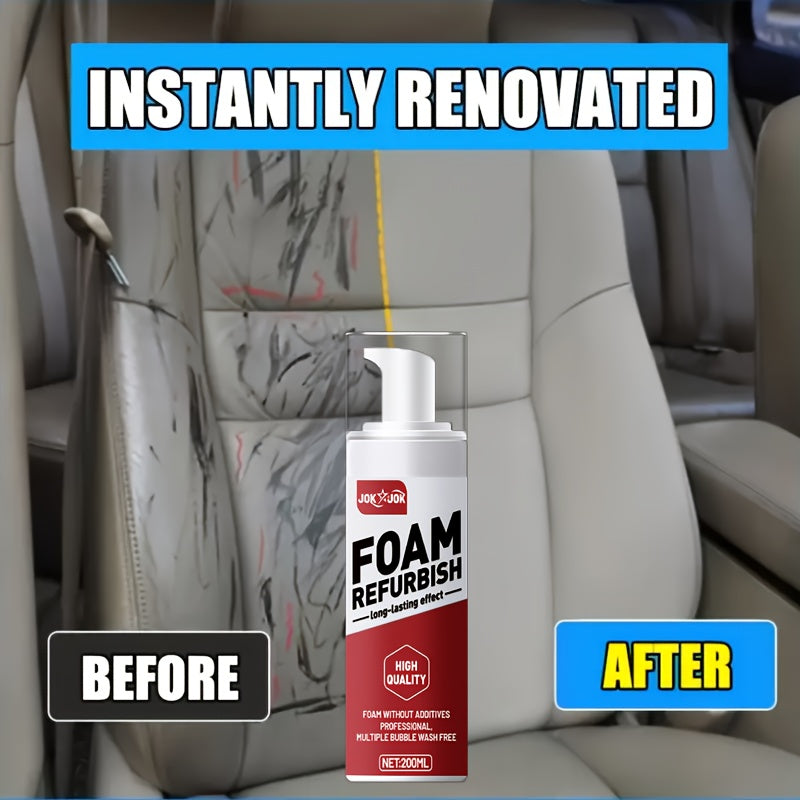 Car Interior Care Spray 6.76oz Multi-Purpose Cleaner for Car Seats Dashboard Steering Wheel PU Leather Fabric Gentle Neutral Formula All-Season Auto Interior Renovation Surface Protector Home & Vehicle