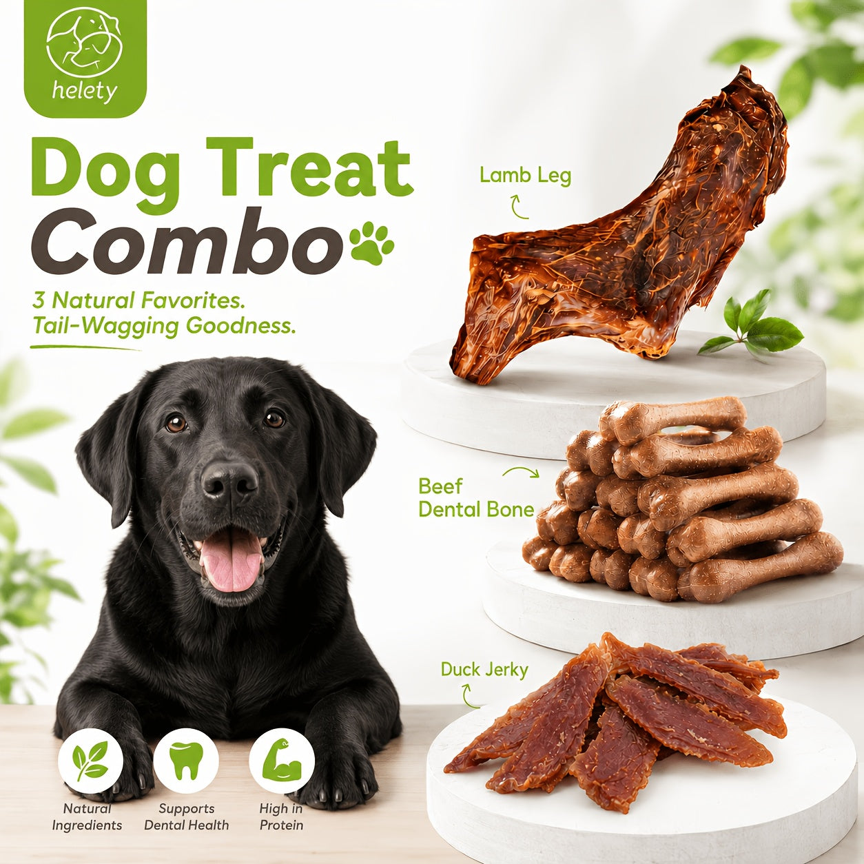 High-Protein Duck Jerky Dog Treats Bundle – Grain & Rawhide Free Daily Chews for Small, Medium & Large Breeds, Premium Quality Natural Dog Snacks