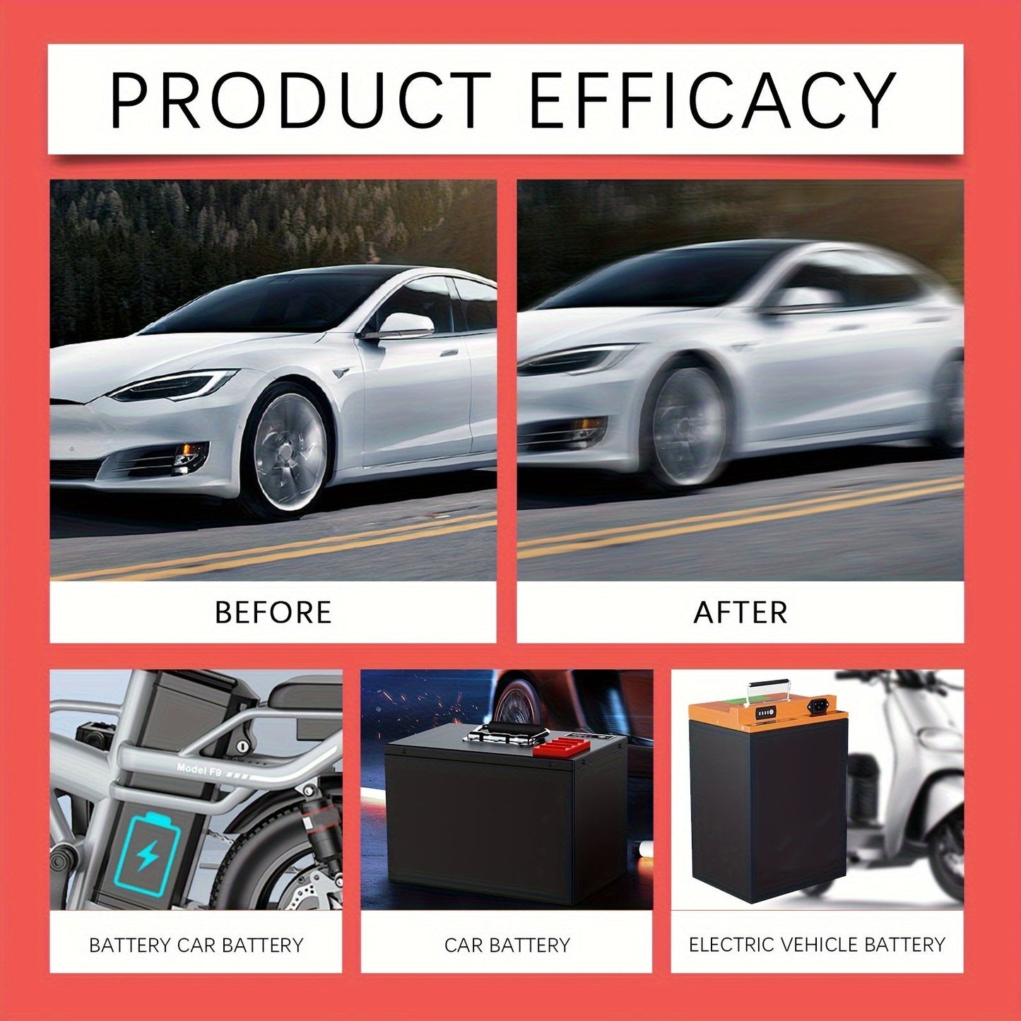 Battery Repair Fluid 3-Pack Restore Lead Acid Lithium EV Car Battery Performance Maintenance Solution Low Odor No Fragrance Fits All Models 3.38oz Each