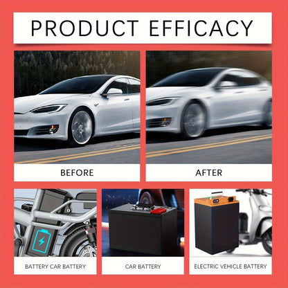 Battery Repair Fluid 3-Pack Restore Lead Acid Lithium EV Car Battery Performance Maintenance Solution Low Odor No Fragrance Fits All Models 3.38oz Each
