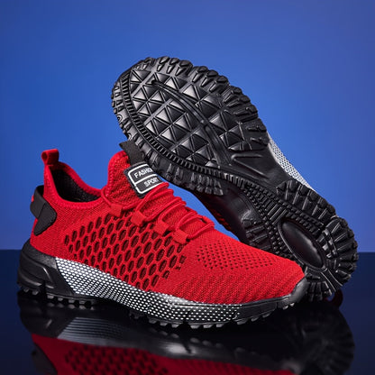 Men's Running Shoes Lightweight Breathable Athletic Sneakers - Sport Walking Tennis Casual Fitness Shoes for Men, Comfortable & Fashionable Multi-Color