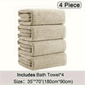 4-Pack Oversized Bath Towels Set 35"x70" – Extra Large XL Microfiber Bath Sheet, Super Soft Quick-Dry Absorbent Shower Towels for Family Hotel Spa, 13 Colors Beige White Grey Navy Blue Green Black