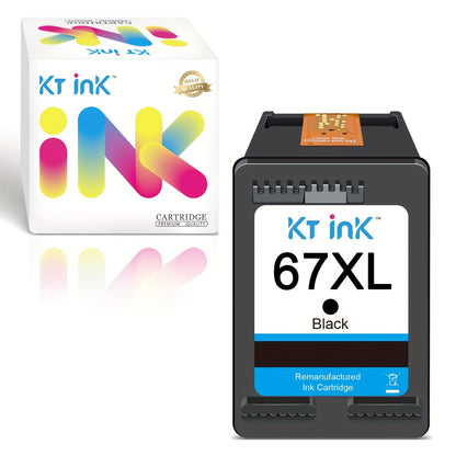 HP 67XL Ink Cartridge Replacement, Remanufactured 67XL Black & Color Ink for HP DeskJet 2732 2755 2752 2742, ENVY 6052 6055 6058 6075 Printer – High Yield, More Pages Per Cartridge